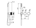OPAL PROGRESSIVE SHOWER SYSTEM SEPARATE PLATE BRUSHED GOLD