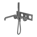 OPAL PROGRESSIVE SHOWER SYSTEM WITH SPOUT 230/250MM TRIM KITS ONLY GRAPHITE