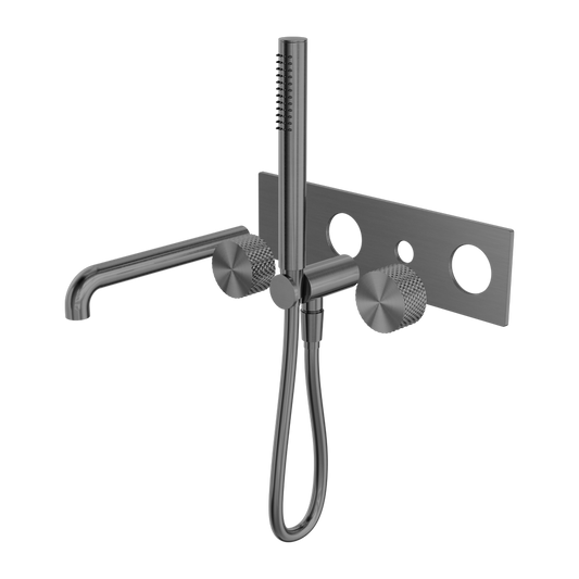 OPAL PROGRESSIVE SHOWER SYSTEM WITH SPOUT 230/250MM TRIM KITS ONLY GRAPHITE GRAPHITE