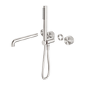 OPAL PROGRESSIVE SHOWER SYSTEM SEPARATE PLATE WITH SPOUT 230/250MM TRIM KITS ONLY BRUSHED NICKEL