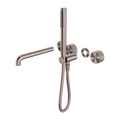 OPAL PROGRESSIVE SHOWER SYSTEM SEPARATE PLATE WITH SPOUT 230/250MM TRIM KITS ONLY BRUSHED BRONZE