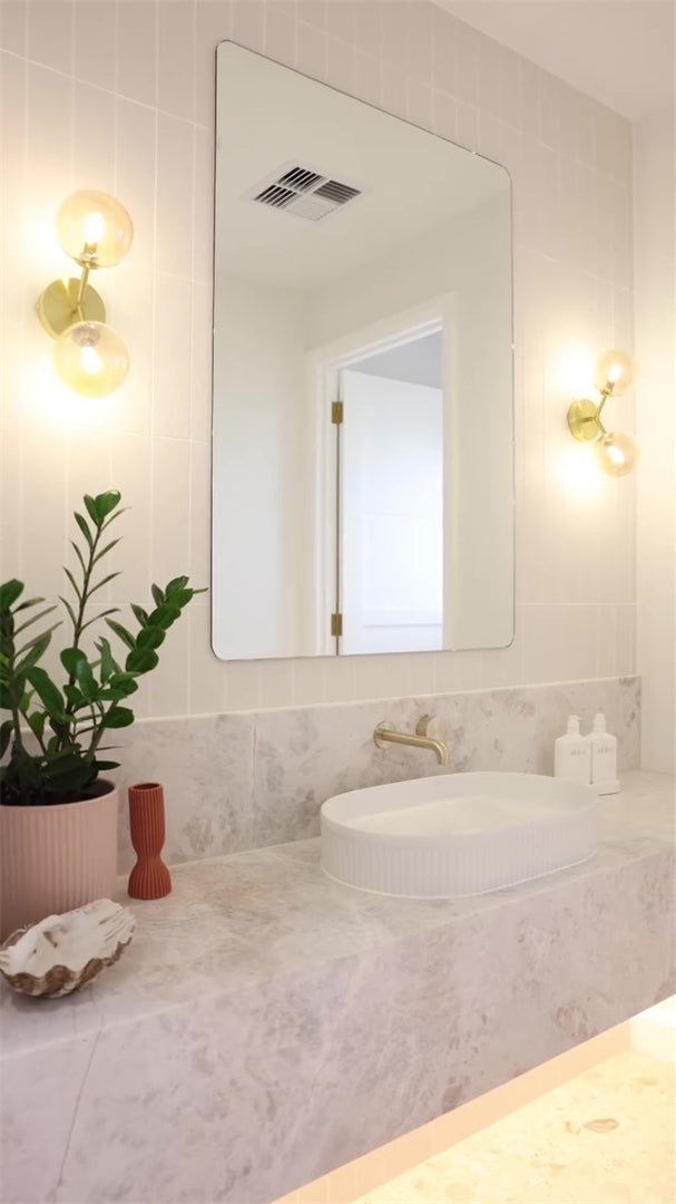 OPAL PROGRESSIVE WALL BASIN/BATH SET 120/160/185/230/260MM BRUSHED GOLD