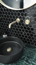 OPAL PROGRESSIVE WALL BASIN/BATH SET 120/160/185/230/260MM BRUSHED GOLD