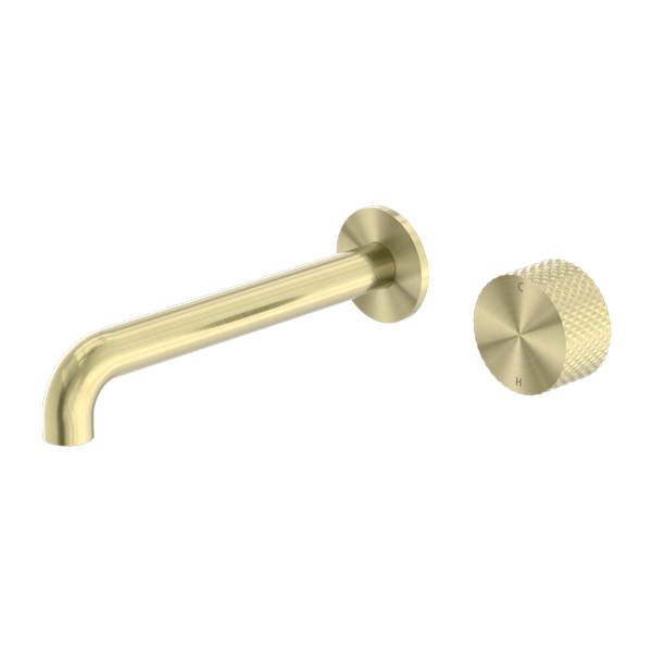 OPAL PROGRESSIVE WALL BASIN/BATH SET 120/160/185/230/260MM BRUSHED GOLD