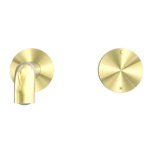 OPAL PROGRESSIVE WALL BASIN/BATH SET 120/160/185/230/260MM BRUSHED GOLD
