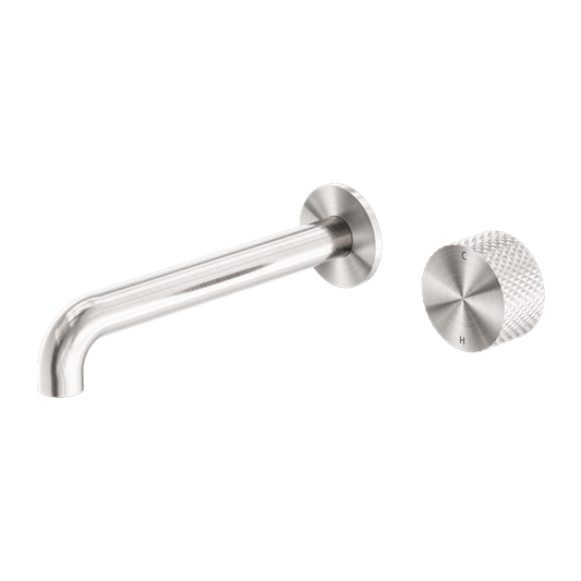 OPAL PROGRESSIVE WALL BASIN/BATH SET 120/160/185/230/260MM BRUSHED NICKEL