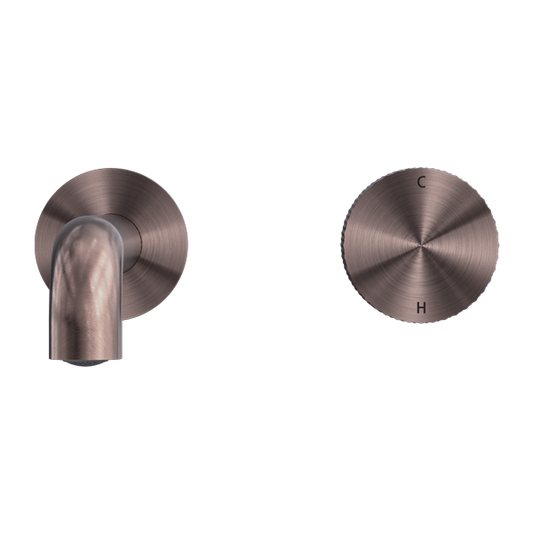 OPAL PROGRESSIVE WALL BASIN/BATH SET 120/160/185/230/260MM BRUSHED BRONZE