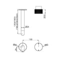OPAL PROGRESSIVE WALL BASIN/BATH SET TRIM KITS ONLY 120/160/185/230/260MM SPOUT BRUSHED BRONZE