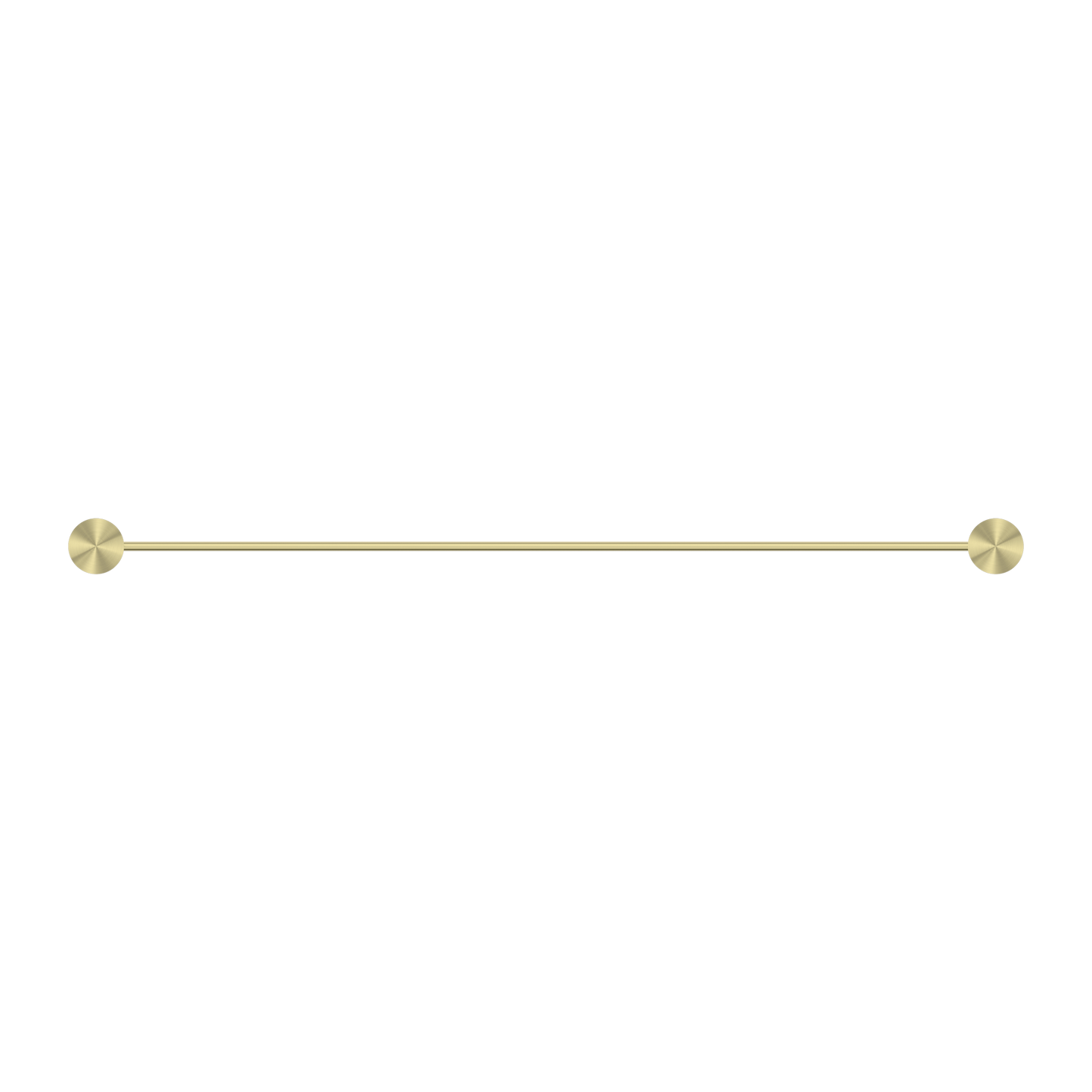 OPAL SINGLE TOWEL RAIL 600/800MM BRUSHED GOLD