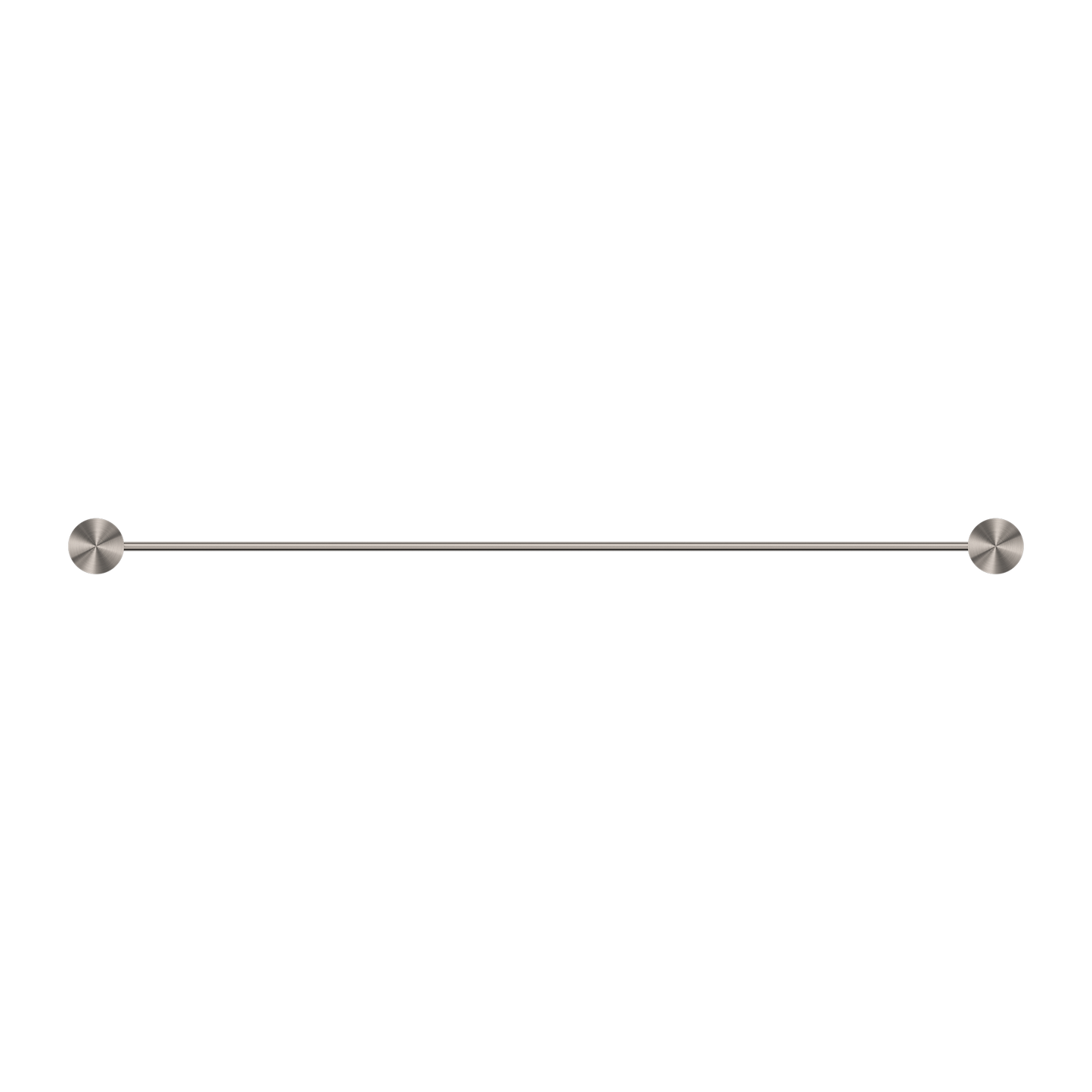OPAL SINGLE TOWEL RAIL 600/800MM BRUSHED NICKEL