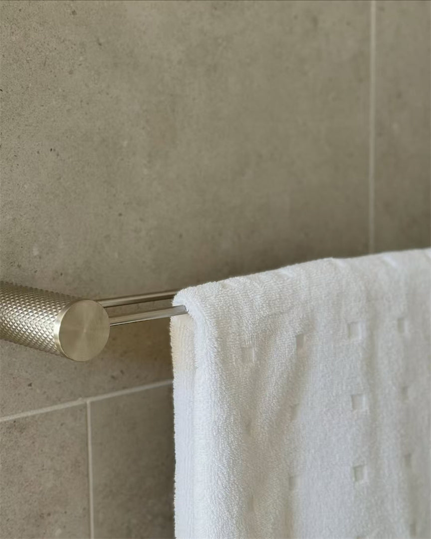 OPAL DOUBLE TOWEL RAIL 600/800MM BRUSHED GOLD