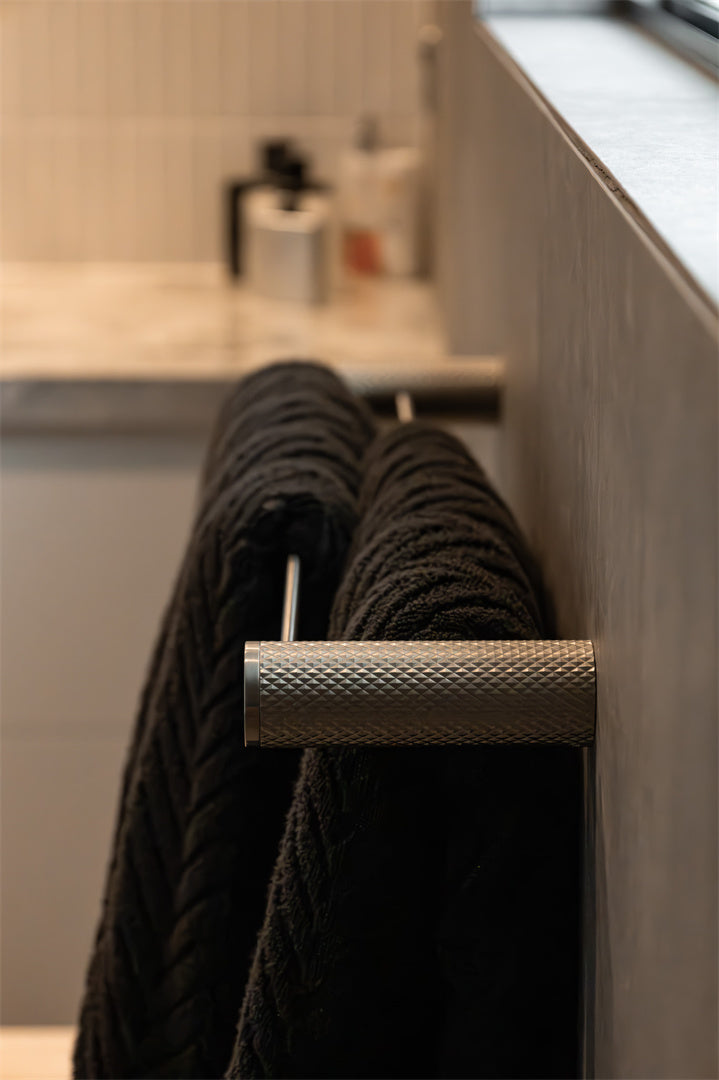 OPAL DOUBLE TOWEL RAIL 600/800MM BRUSHED NICKEL