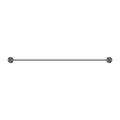 OPAL SINGLE TOWEL RAIL 600/800MM GRAPHITE