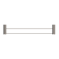 OPAL DOUBLE TOWEL RAIL 600/800MM BRUSHED NICKEL