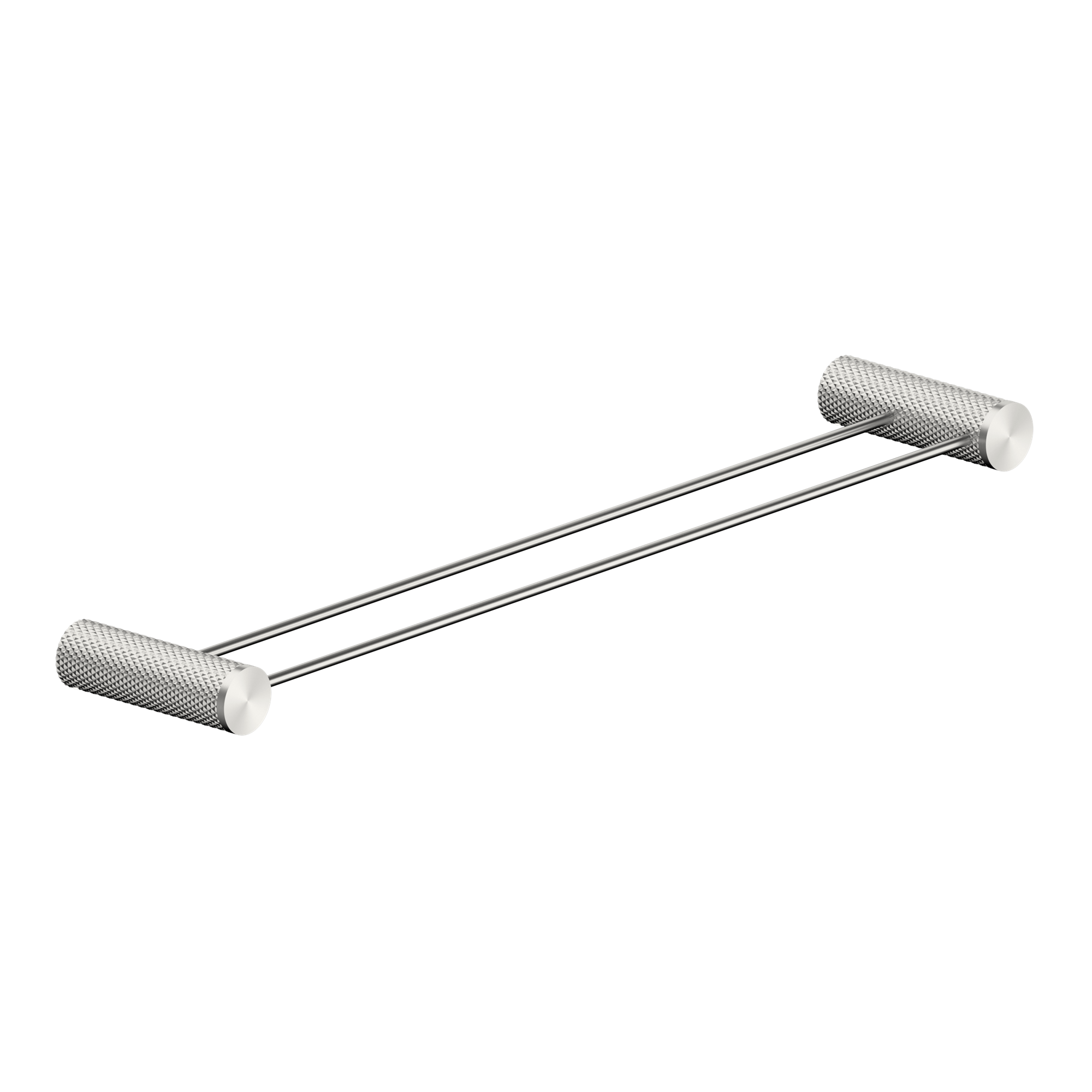 OPAL DOUBLE TOWEL RAIL 600/800MM BRUSHED NICKEL