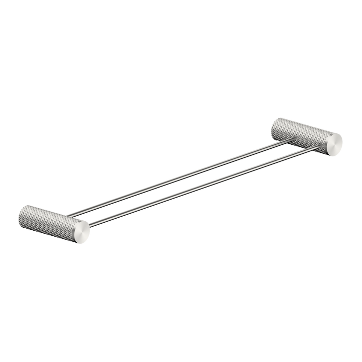 Opal Double Towel Rail 600/800MM Brushed Nickel