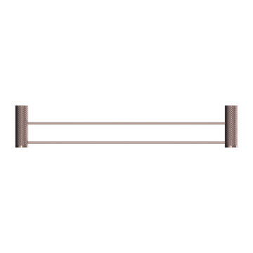 Opal Double Towel Rail 600/800MM Brushed Bronze