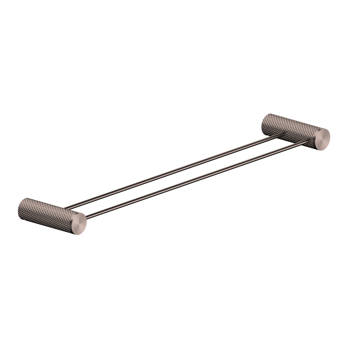 OPAL DOUBLE TOWEL RAIL 600/800MM BRUSHED BRONZE