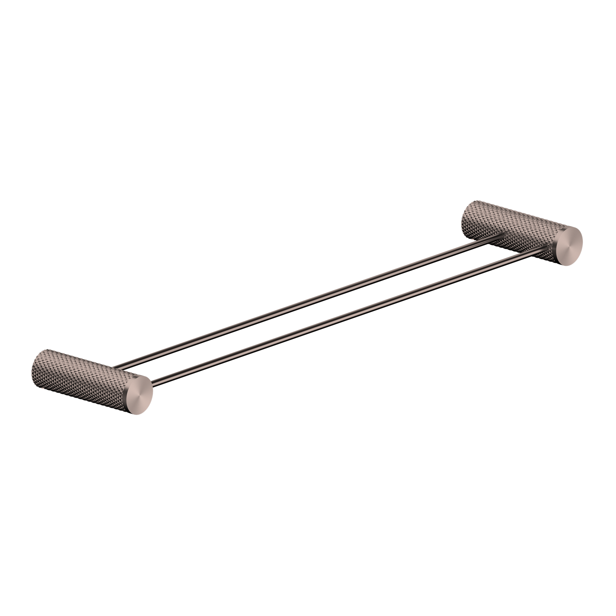 OPAL DOUBLE TOWEL RAIL 600/800MM BRUSHED BRONZE