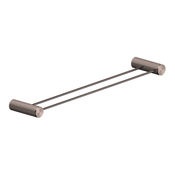 Opal Double Towel Rail 600/800MM Brushed Bronze