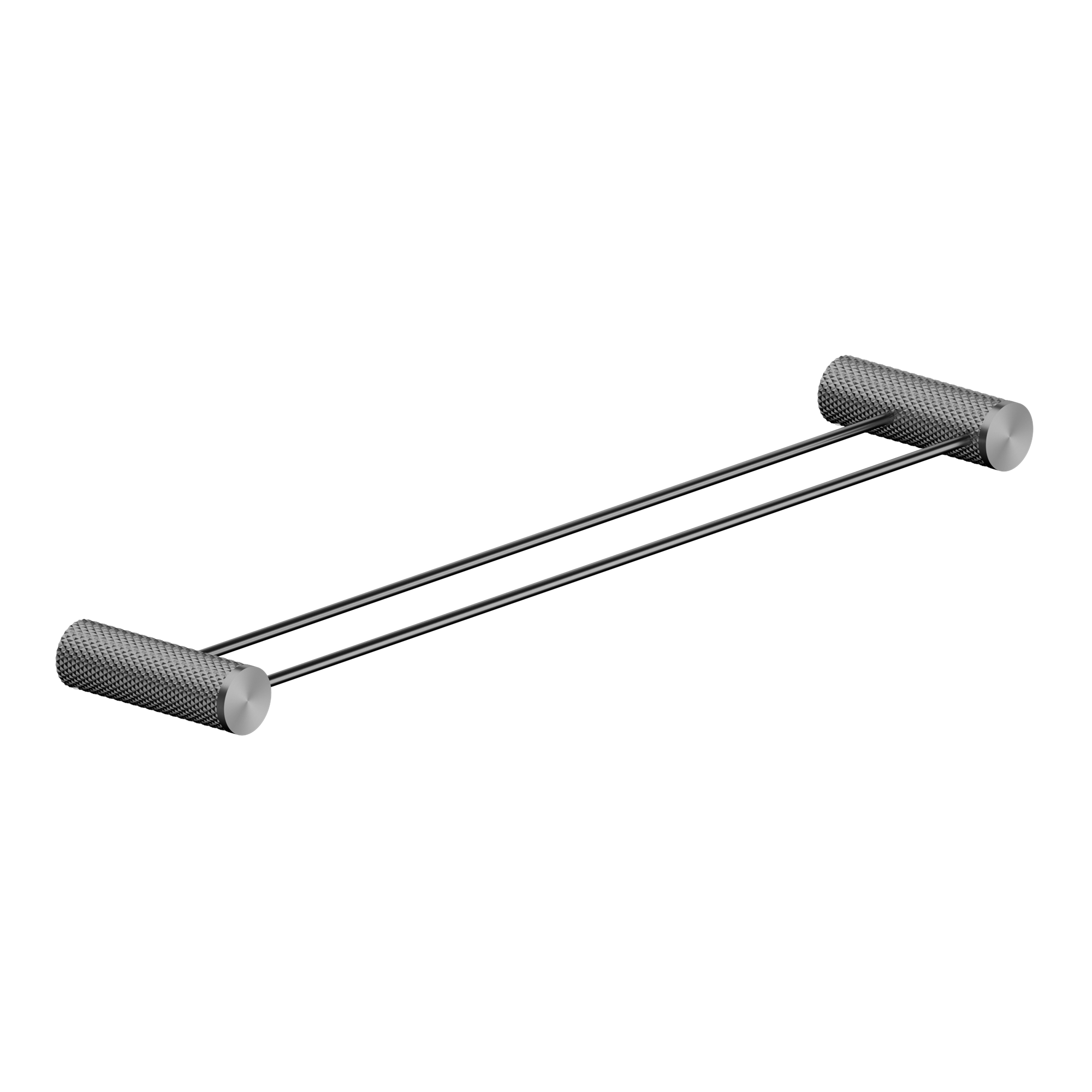 OPAL DOUBLE TOWEL RAIL 600/800MM GRAPHITE