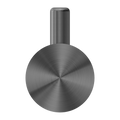 Nero Opal Robe Hook Graphite - Robe Hooks