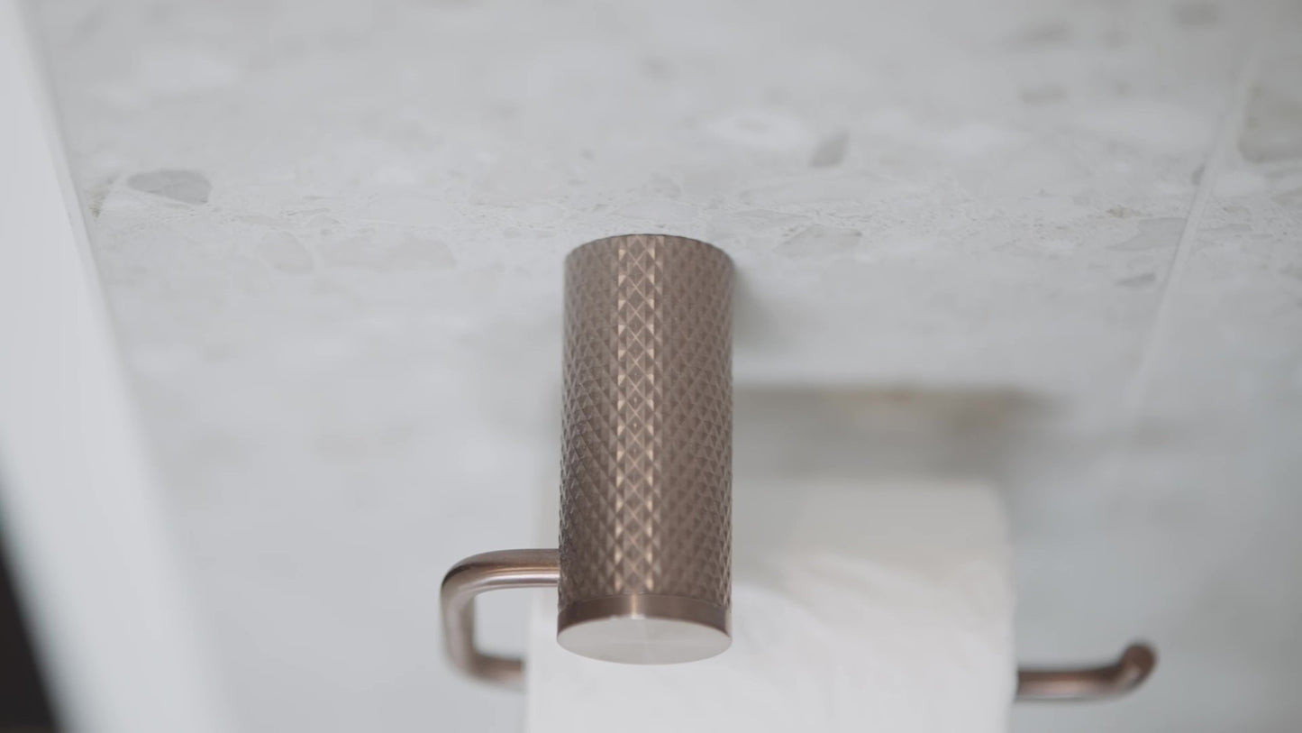 OPAL TOILET ROLL HOLDER BRUSHED BRONZE