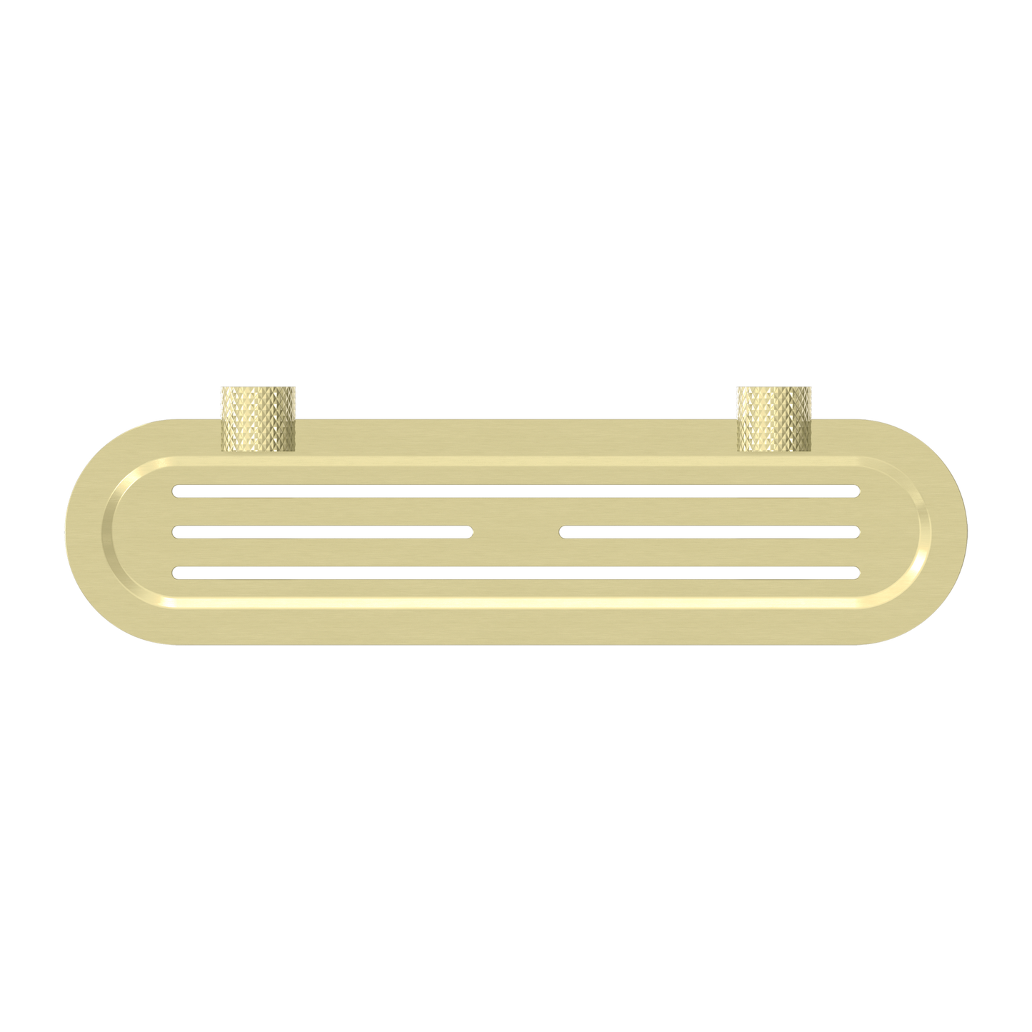 OPAL METAL SHOWER SHELF BRUSHED GOLD