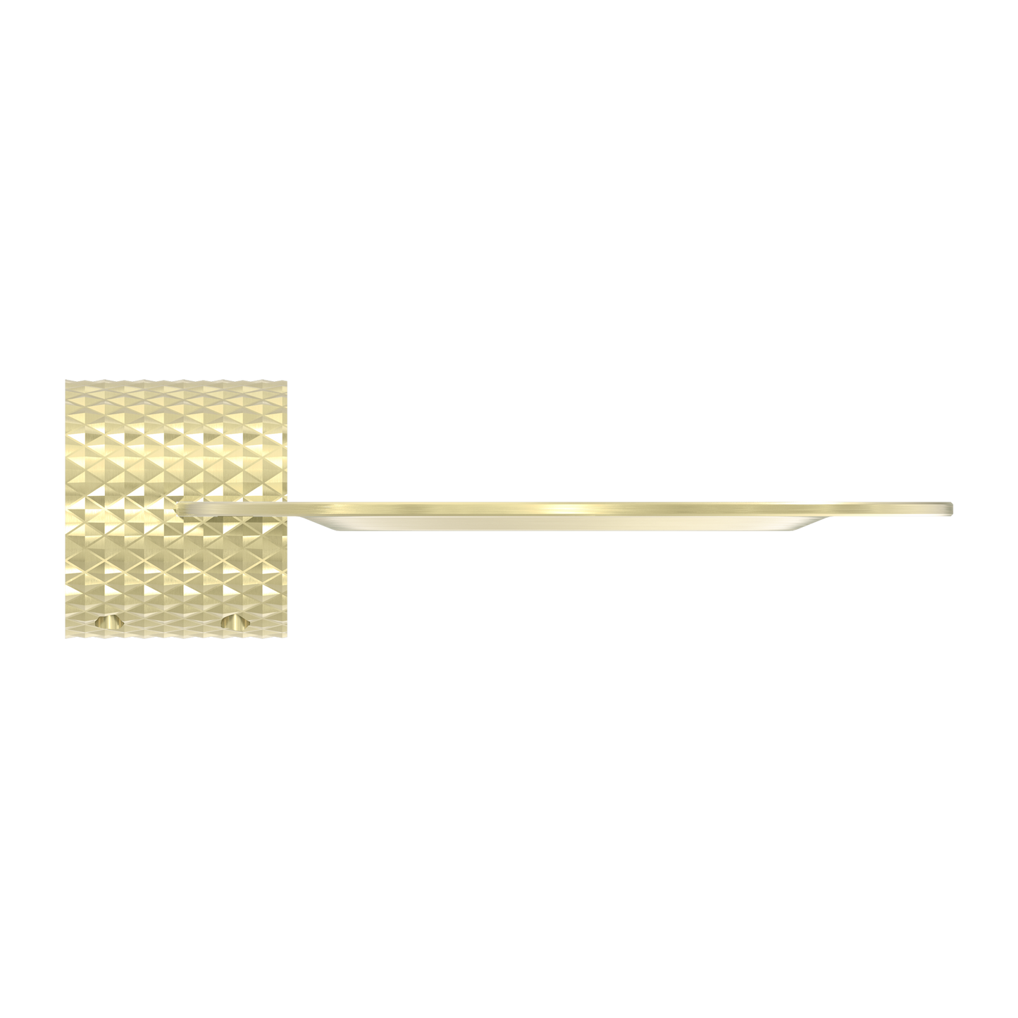 OPAL METAL SHOWER SHELF BRUSHED GOLD