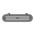 OPAL METAL SHOWER SHELF GRAPHITE