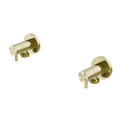 WASHING MACHINE TAP SET BRUSHED GOLD