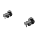 WASHING MACHINE TAP SET GUN METAL