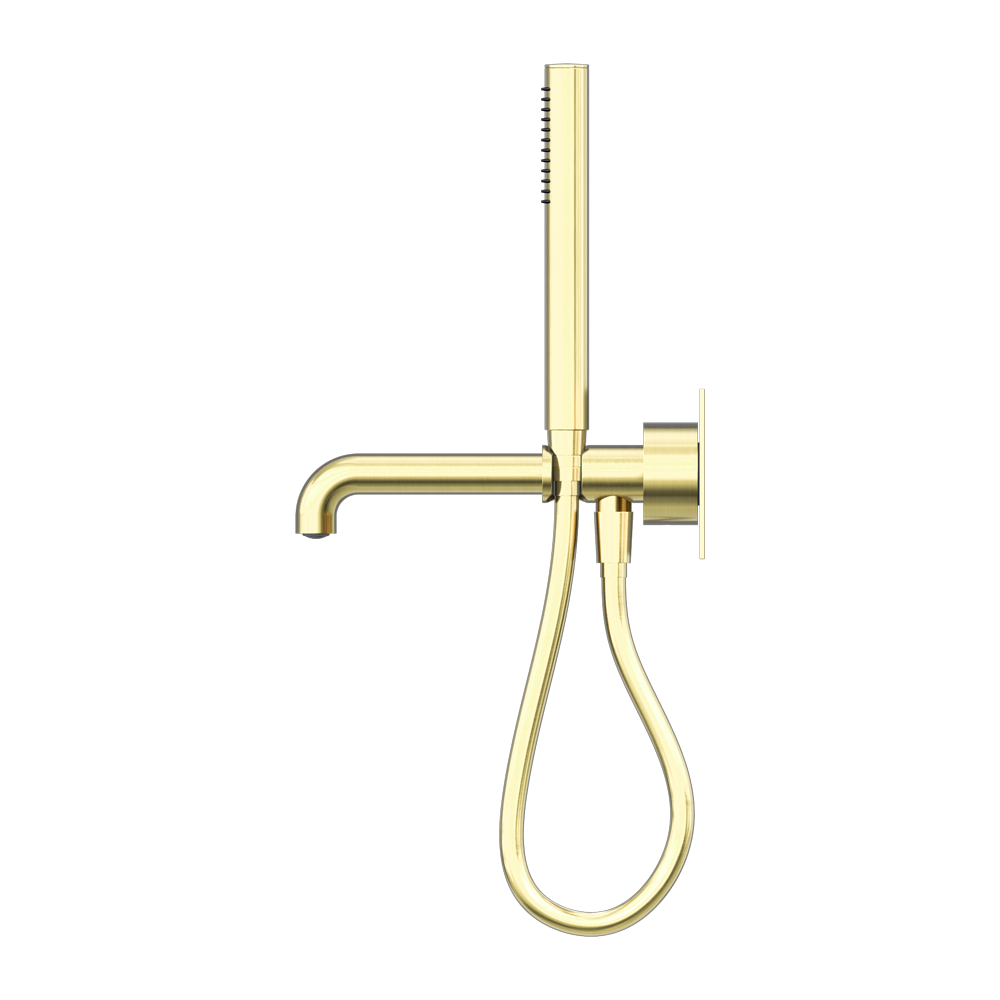 KARA PROGRESSIVE SHOWER SYSTEM WITH SPOUT 230/250MM BRUSHED GOLD