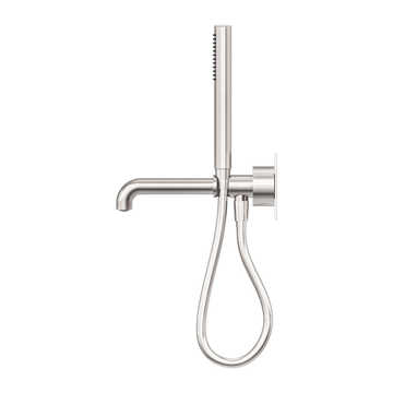 Kara Progressive Shower System With Spout 230/250MM Brushed Nickel