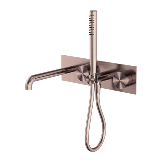 KARA PROGRESSIVE SHOWER SYSTEM WITH SPOUT 230/250MM BRUSHED BRONZE