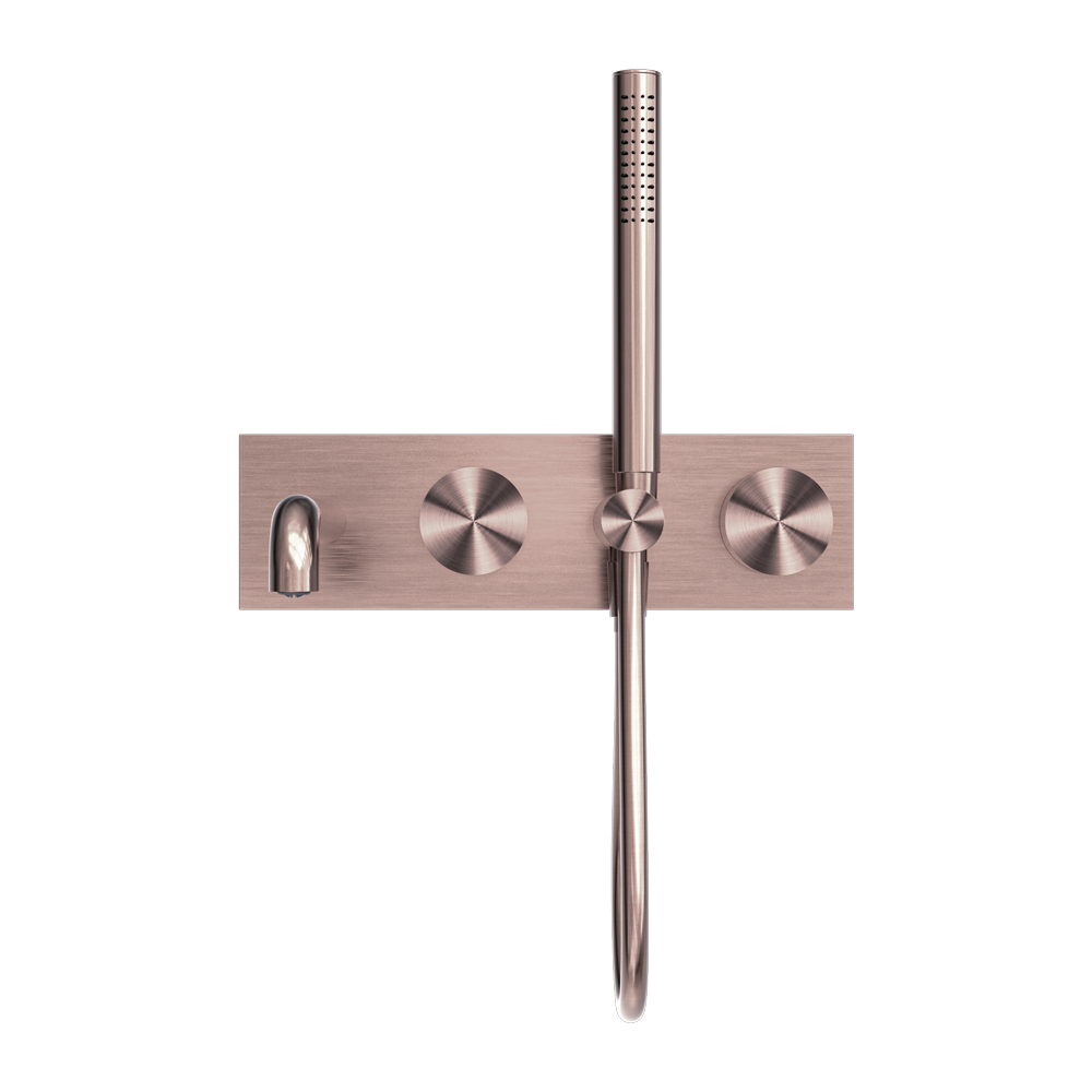 KARA PROGRESSIVE SHOWER SYSTEM WITH SPOUT 230/250MM BRUSHED BRONZE