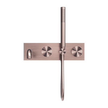 Kara Progressive Shower System With Spout 230/250MM Brushed Bronze
