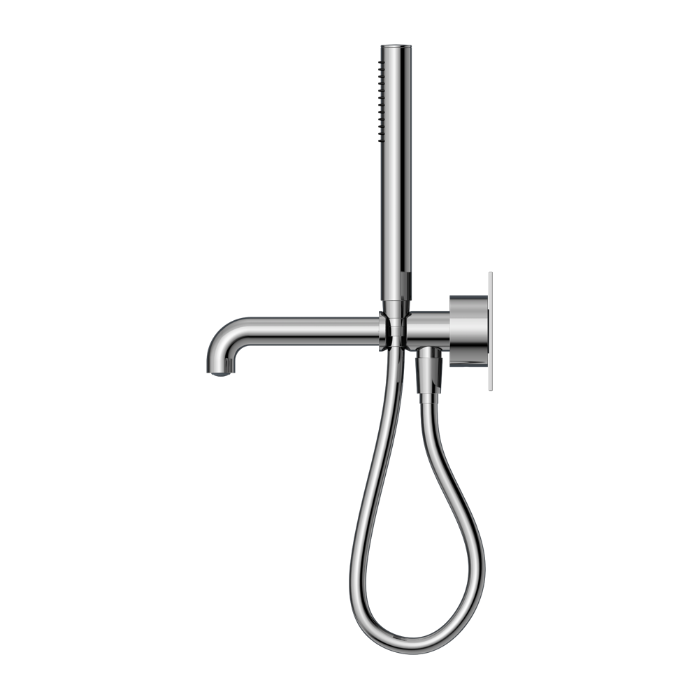 Kara Progressive Shower System With Spout 230/250MM Chrome — Chrome & Stainless
