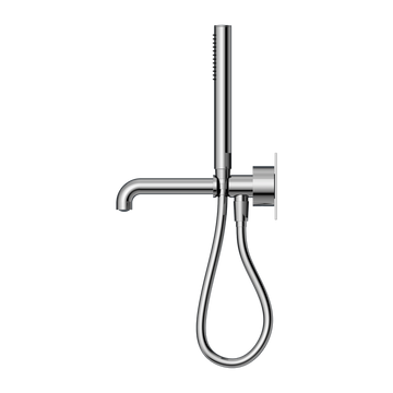 Kara Progressive Shower System With Spout 230/250MM Chrome — Chrome & Stainless