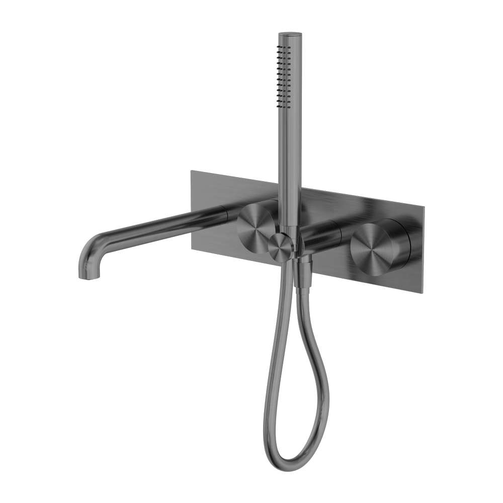 KARA PROGRESSIVE SHOWER SYSTEM WITH SPOUT 230/250MM GUN METAL