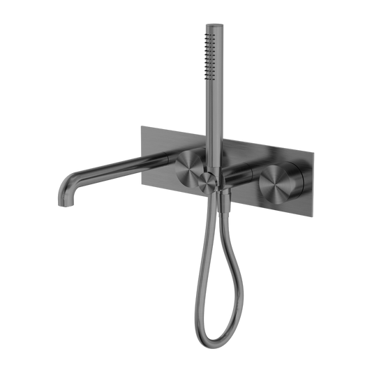 KARA PROGRESSIVE SHOWER SYSTEM WITH SPOUT 230/250MM GUN METAL