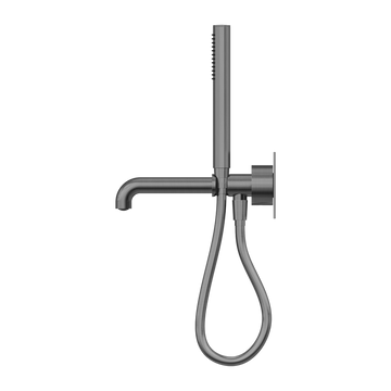 Kara Progressive Shower System With Spout 230/250MM Gun Metal