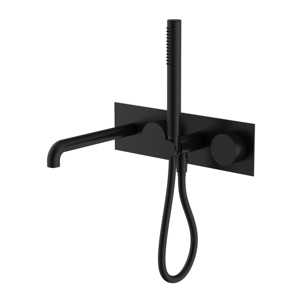 KARA PROGRESSIVE SHOWER SYSTEM WITH SPOUT 230/250MM MATTE BLACK
