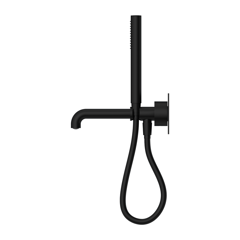KARA PROGRESSIVE SHOWER SYSTEM WITH SPOUT 230/250MM MATTE BLACK