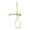 KARA PROGRESSIVE SHOWER SYSTEM SEPARATE PLATE WITH SPOUT 230/250MM BRUSHED GOLD