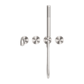 KARA PROGRESSIVE SHOWER SYSTEM SEPARATE PLATE WITH SPOUT 230/250MM BRUSHED NICKEL