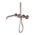 KARA PROGRESSIVE SHOWER SYSTEM SEPARATE PLATE WITH SPOUT 230/250MM BRUSHED BRONZE