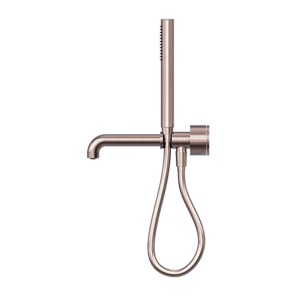 KARA PROGRESSIVE SHOWER SYSTEM SEPARATE PLATE WITH SPOUT 230/250MM BRUSHED BRONZE