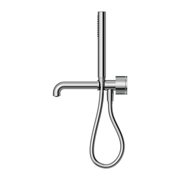 Kara Progressive Shower System Separate Plate With Spout 230/250MM Chrome — Chrome & Stainless