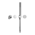 KARA PROGRESSIVE SHOWER SYSTEM SEPARATE PLATE WITH SPOUT 230/250MM CHROME